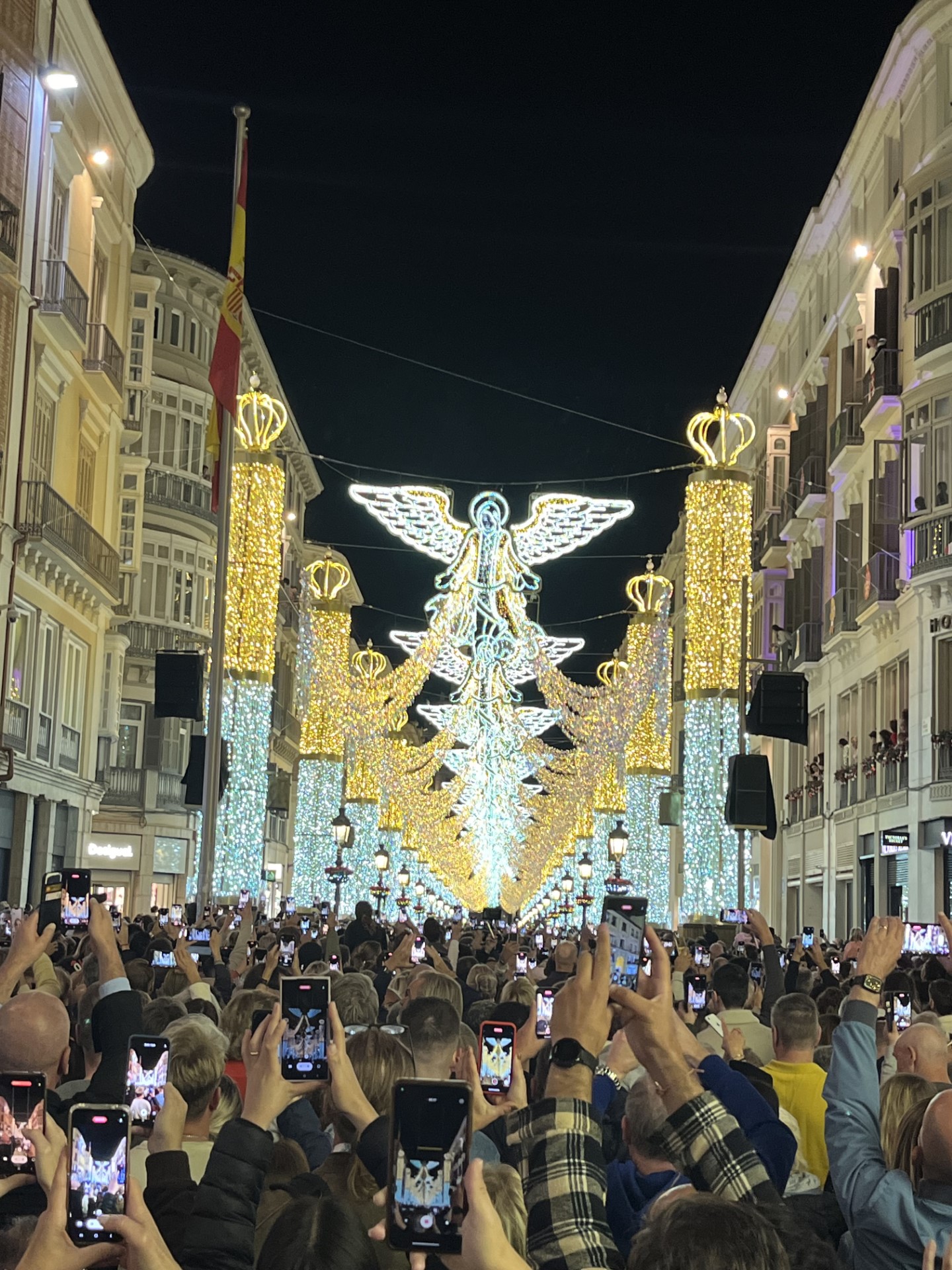 Málaga ved juletid er en overvældende oplevelse af lys og musik
